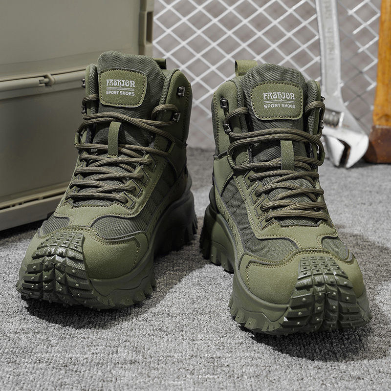 Outdoor Adventure Shoes - รองเท้ากีฬาแบบหุ้มข้อสูงรุ่นใหม่สำหรับฤดูใบไม้ร่วง ขนาดใหญ่พิเศษ รองเท้าบูทเดินป่ากลางแจ้ง พื้นหนานุ่มสบาย น้ำหนักเบา เหมาะสำหรับกิจกรรมกลางแจ้งทุกวันในทุกฤดูกาล