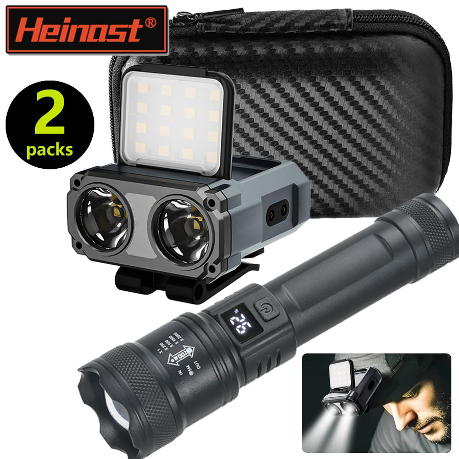 Headlamp Waterproof Rechargeable - ไฟฉายคาดศีรษะแบบชาร์จไฟได้ขนาดเล็กพิเศษ/ไฟฉาย LED พกพา กันน้ำ พร้อมเซ็นเซอร์ สำหรับตกปลา