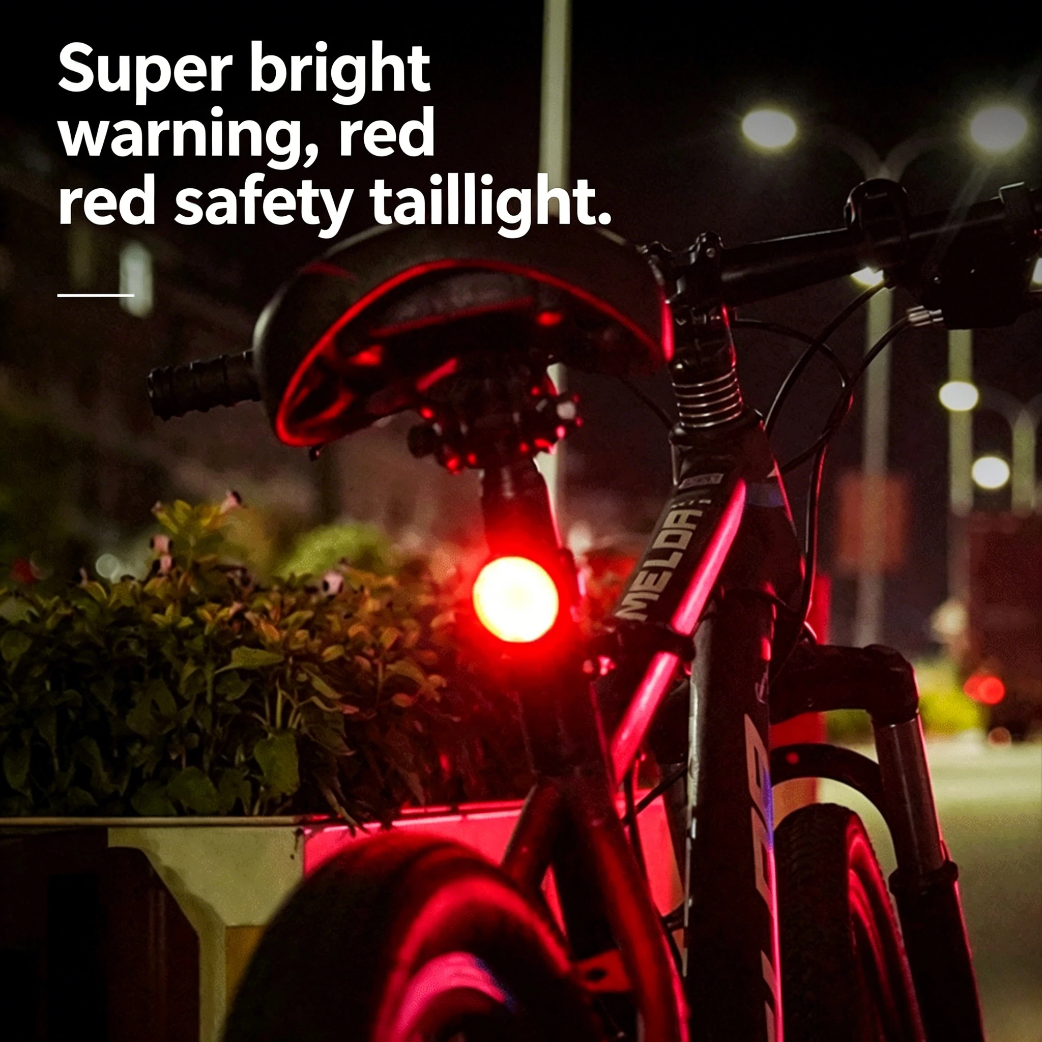 Headlamp Waterproof Rechargeable - ชุดไฟจักรยาน LED กันน้ำแบบชาร์จ USB, ไฟหน้าสว่างพิเศษและไฟท้ายเตือน, ไฟสำหรับปั่นจักรยานกลางคืน