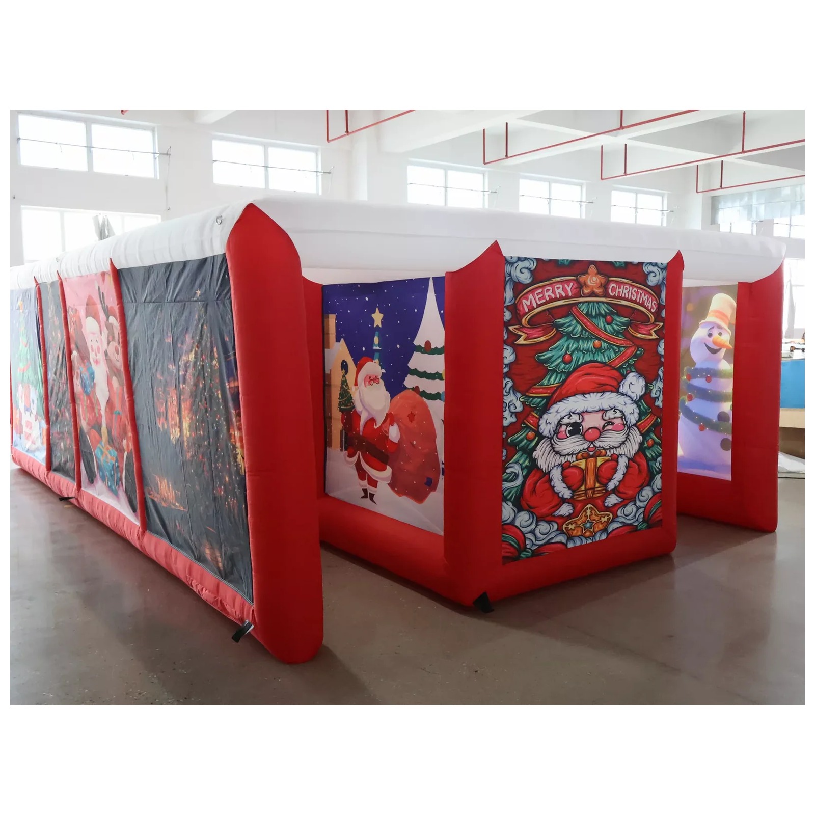 Outdoor Adventure Rentals - เขาวงกตเป่าลมกลางแจ้งสีแดง ขนาด 4x6 เมตร (13x20 ฟุต)