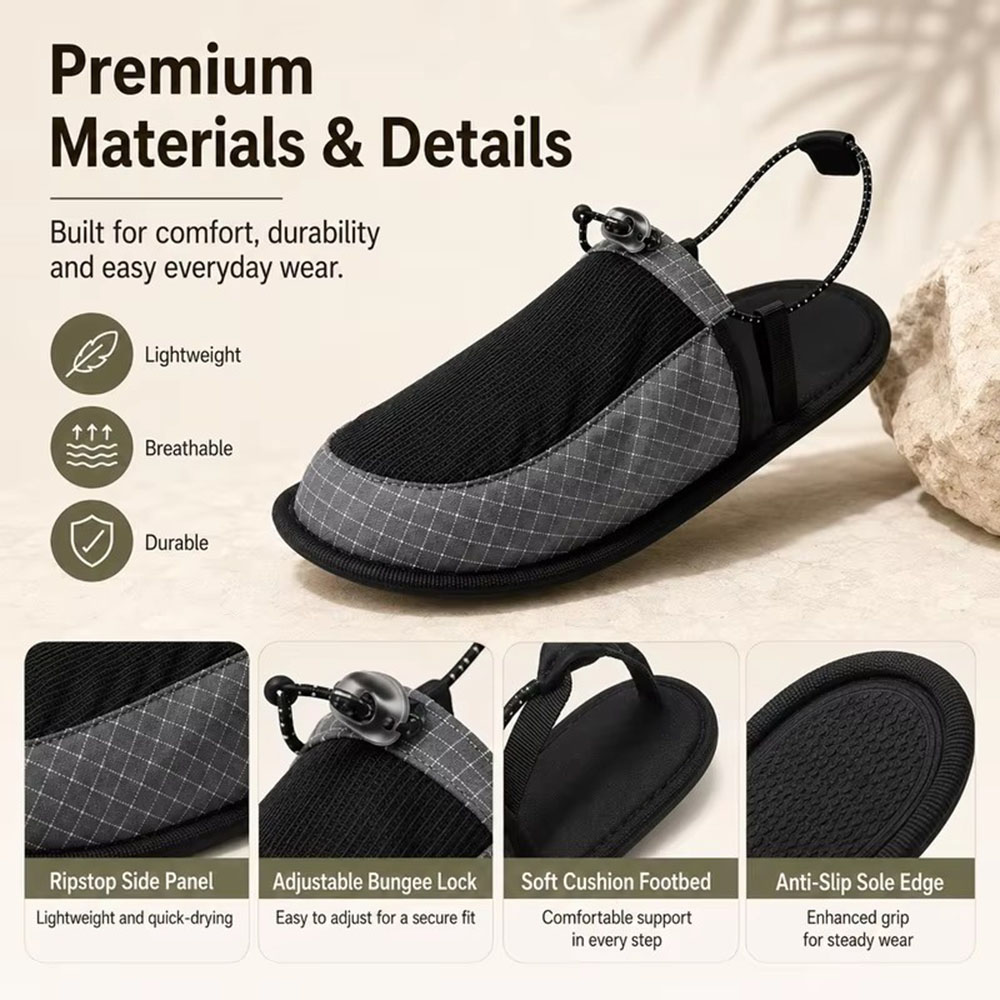 รองเท้าแตะกันน้ำแบบพับได้ แห้ง - Outdoor Adventure Shoes บทวิจารณ์และราคา