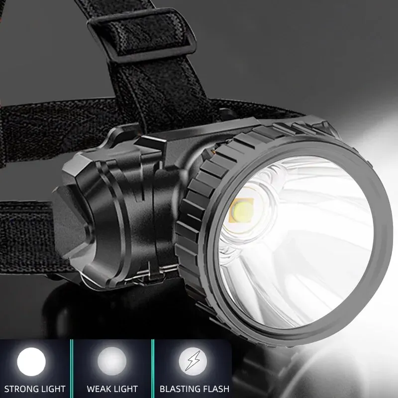 LED Strong Light Five Headed ไ - Headlamp Waterproof Rechargeable บทวิจารณ์และราคา
