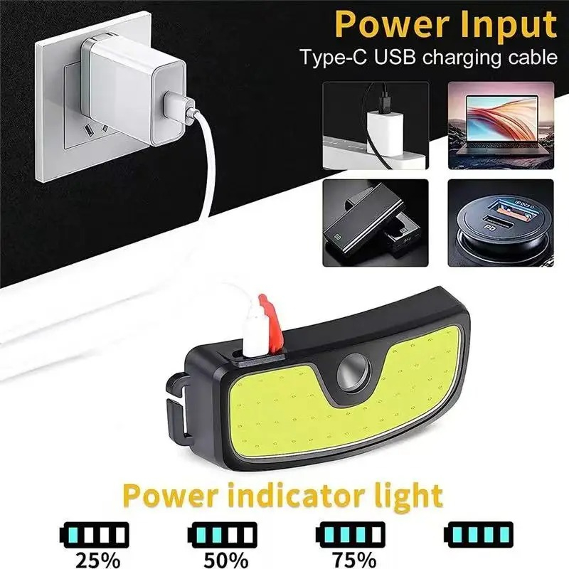 ไฟหน้าแบบ COB อันทรงพลังประเภท - Headlamp Waterproof Rechargeable บทวิจารณ์และราคา