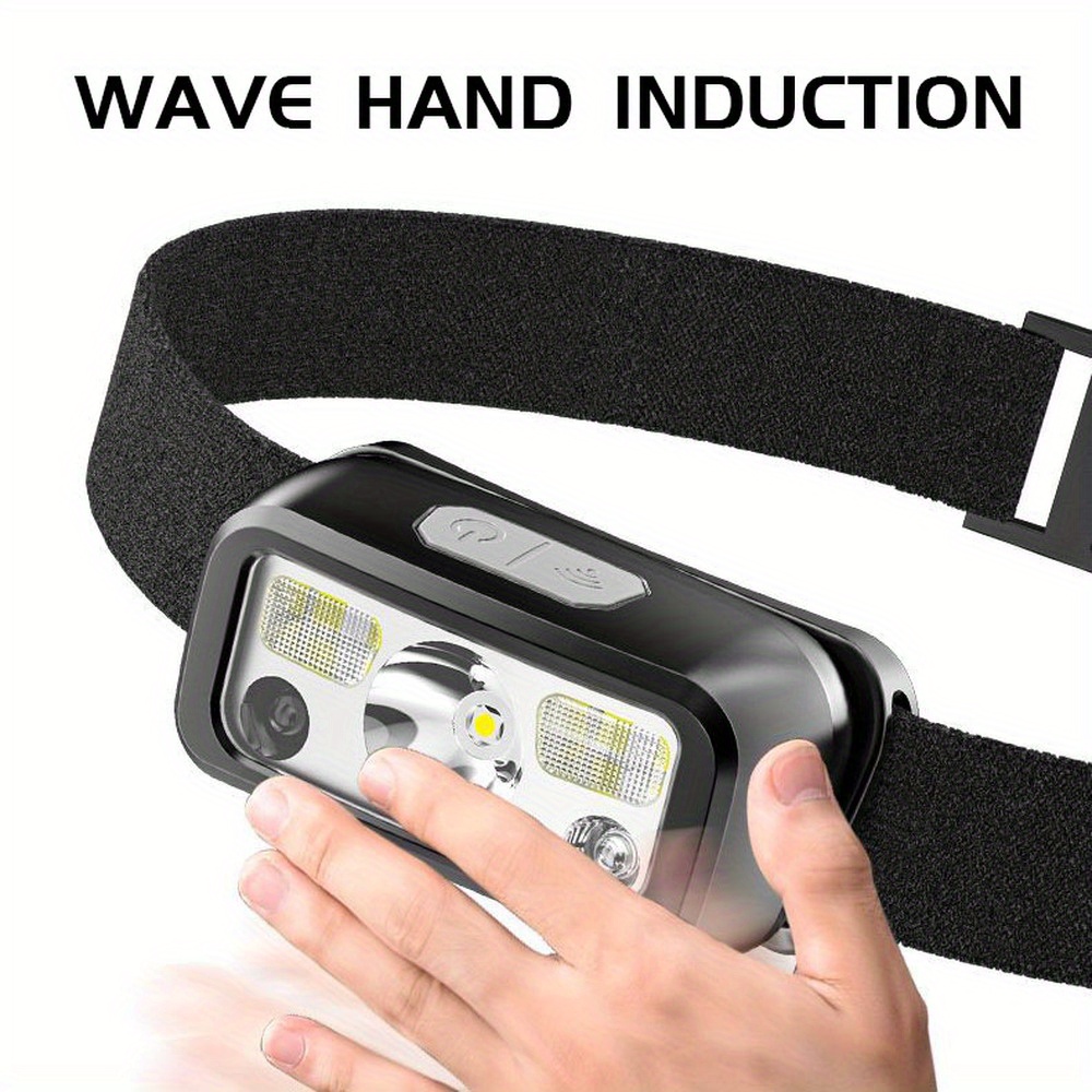 ไฟหน้าแบบเซ็นเซอร์ LED COB อัน - Headlamp Waterproof Rechargeable บทวิจารณ์และราคา