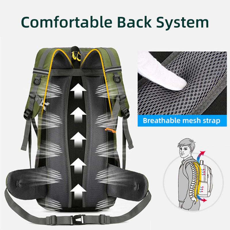 50L กระเป๋าเป้สะพายหลังผู้ชายข - Outdoor Adventure Shoes บทวิจารณ์และราคา