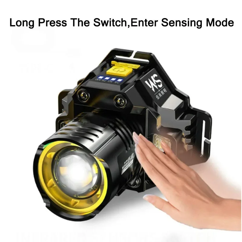 ไฟฉายคาดศีรษะ LED ทรงพลังแบบชา - Headlamp Waterproof Rechargeable บทวิจารณ์และราคา