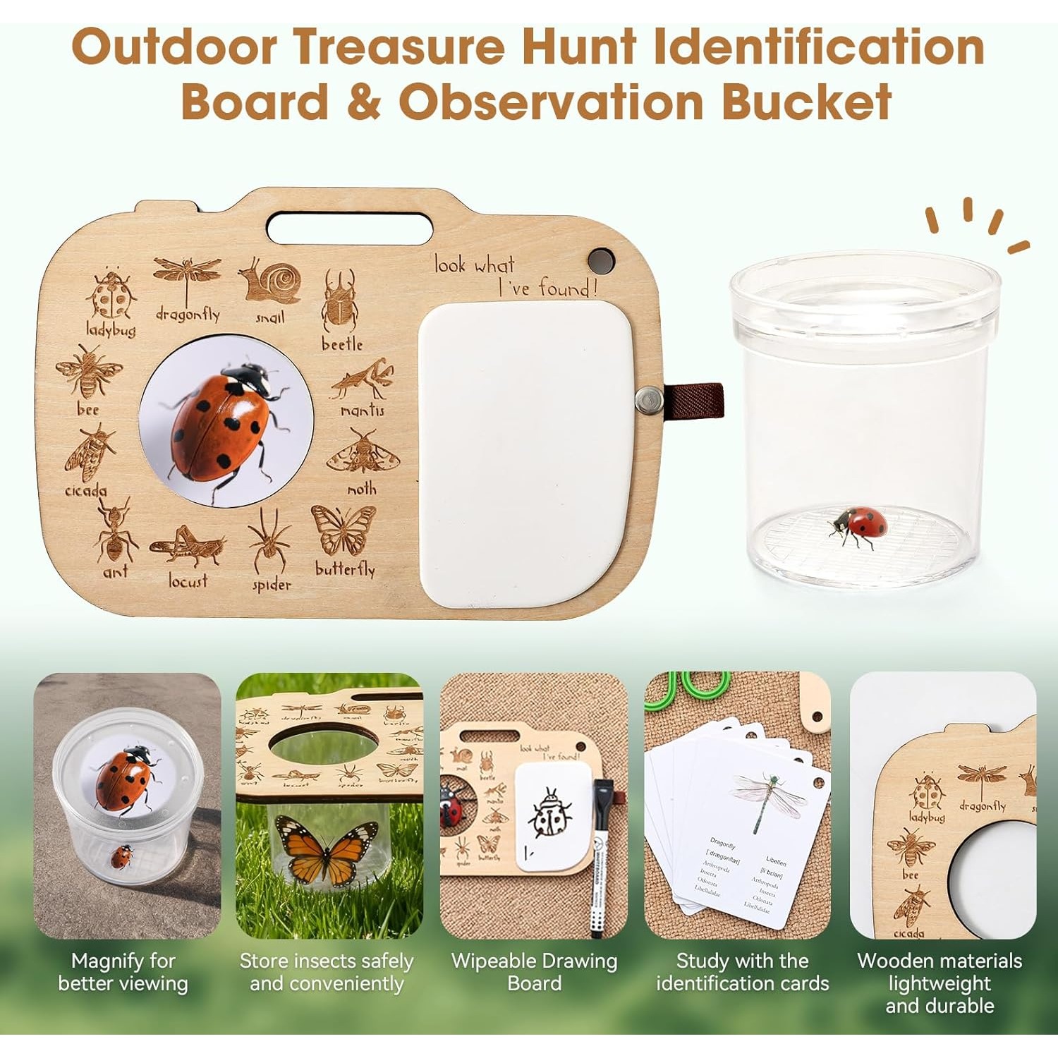 ชุดจับแมลงสำหรับเด็ก พร้อมกล่อ - Outdoor Adventure Girl บทวิจารณ์และราคา