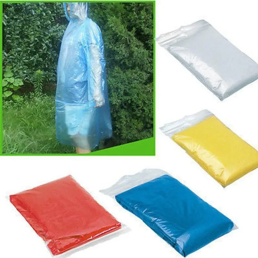 5/10PC เสื้อกันฝนแบบใช้แล้วทิ้ - Outdoor Adventure Girl บทวิจารณ์และราคา