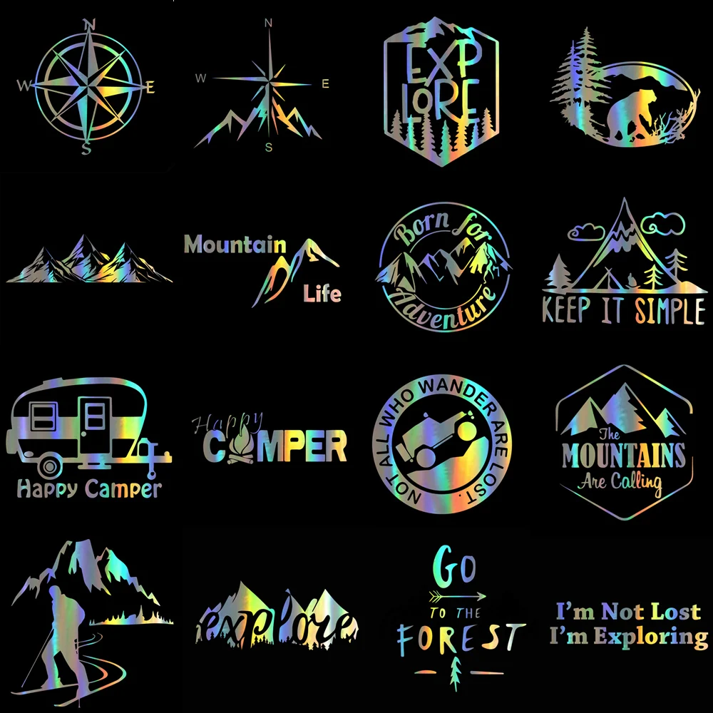 สติกเกอร์รถผจญภัยกลางแจ้ง Camp - Outdoor Adventure Series บทวิจารณ์และราคา